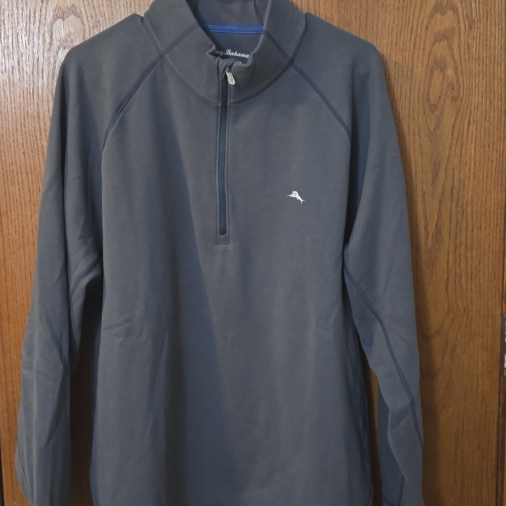 Tommy Bahama Quarter Zip XL Grey